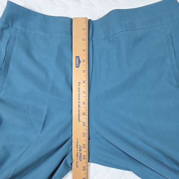 Pendleton Women’s Pants Size 14 Teal Blue Flat Front Straight Leg - Picture 6 of 7